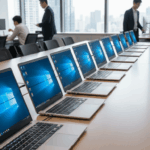 ずらりと並ぶwindows10ノートパソコン